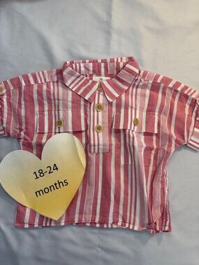 Boardroom -  Striped Pink Kids Button Down Shirt
